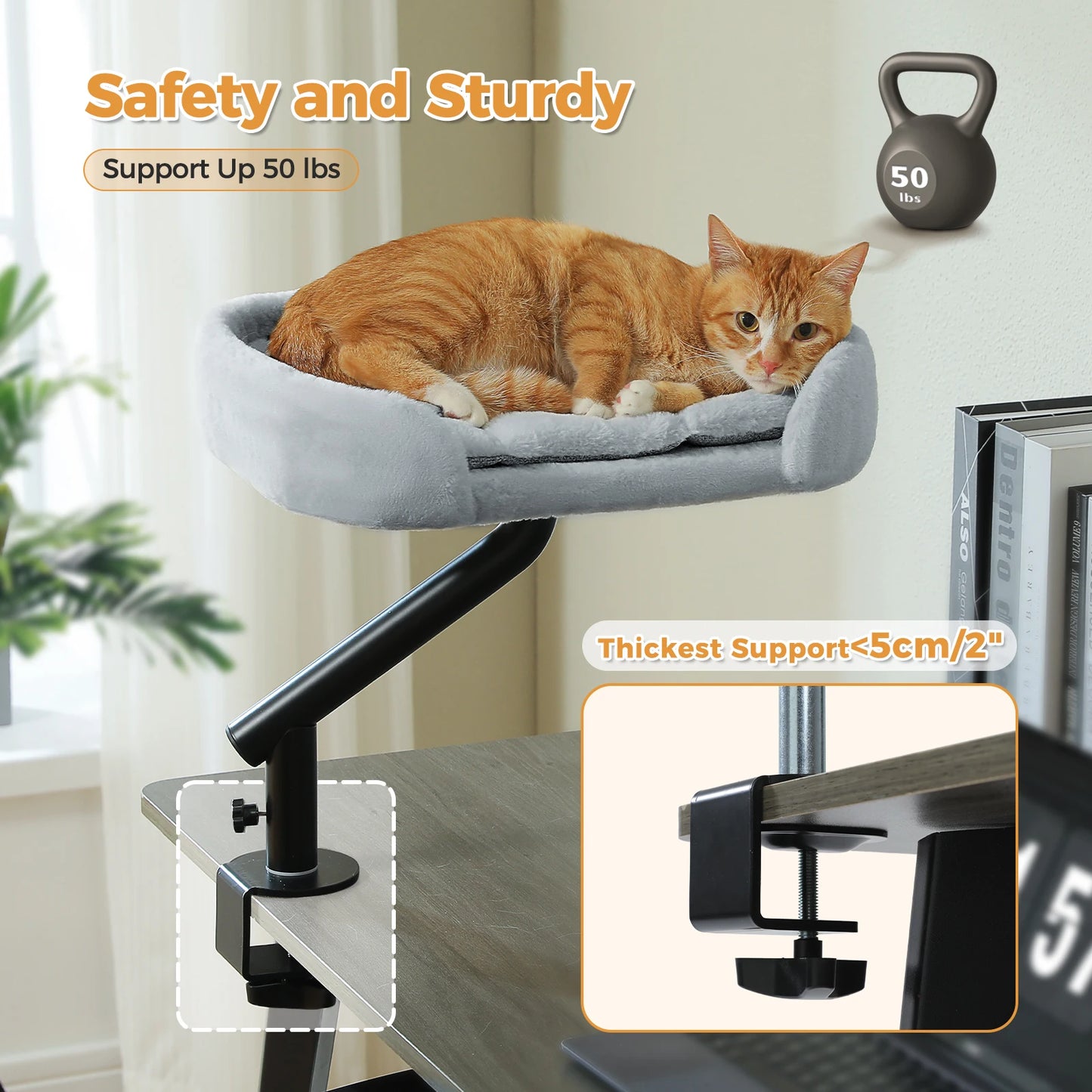PAWZ Road Rotatable Cat Desk Bed For Indoor Cats Hammock