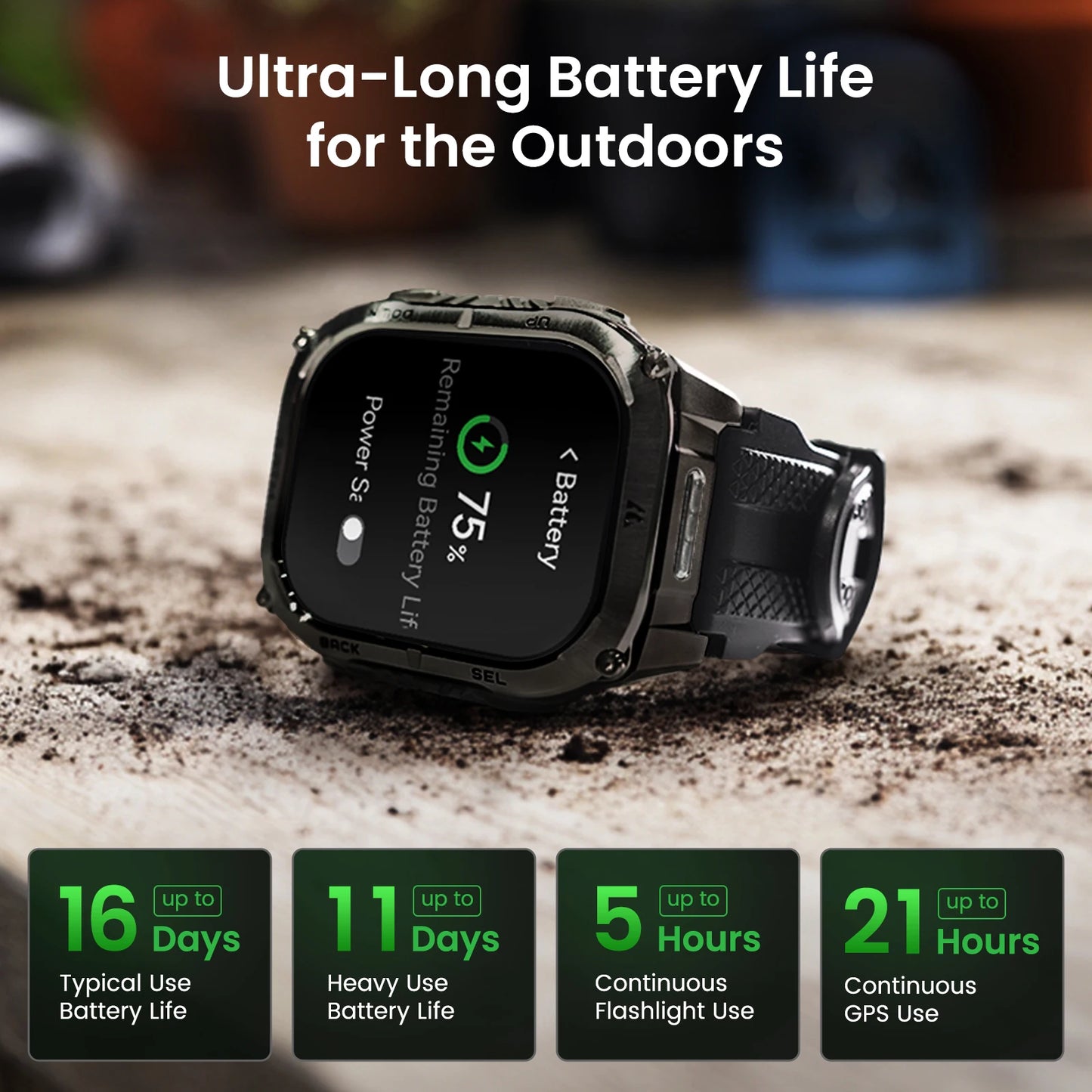 Kospet Tank M4C Rugged GPS Smartwatch