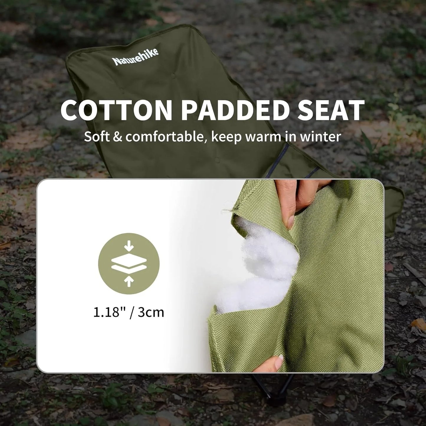 Naturehike High Back Moon Chair Camping Foldable Lounge Chair