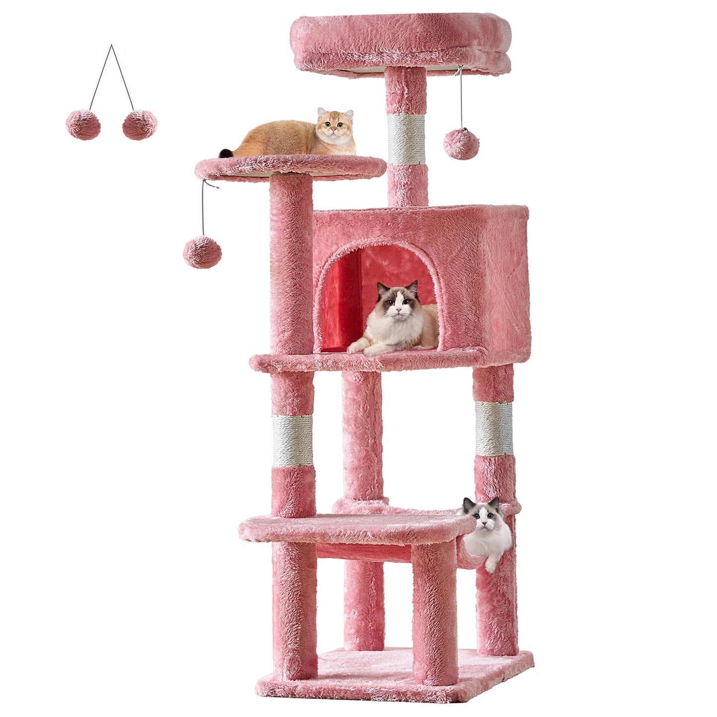 JHKCN Cat Tree Tall Climbing Tower For Indoor Cats