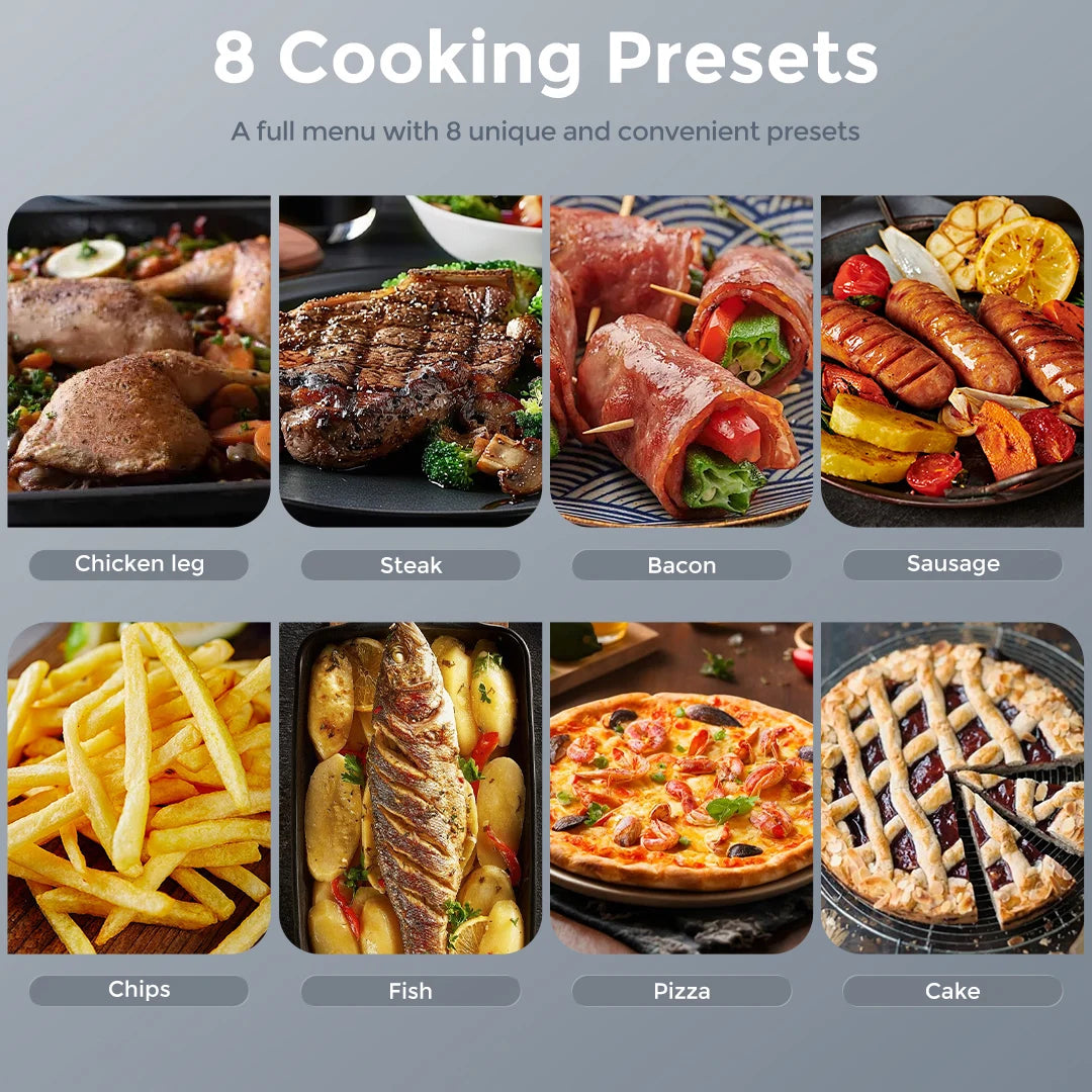 Sejoy Air Fryer 8 In 1 Electric Oven Oilless Cooker For Roast Bake