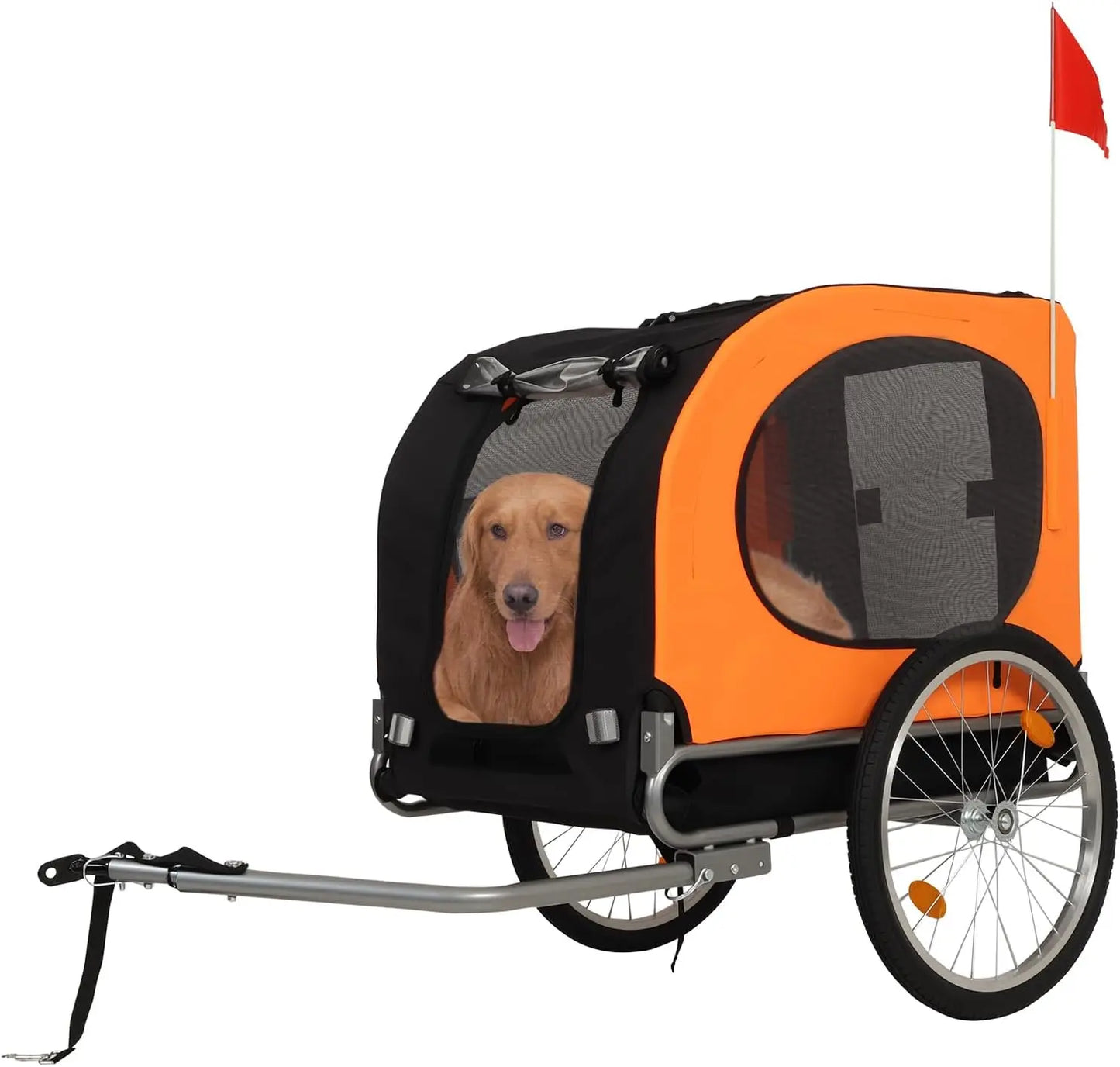 TWISTER.CK Dog Bike Trailer Carrier Foldable With Quick Release Wheels