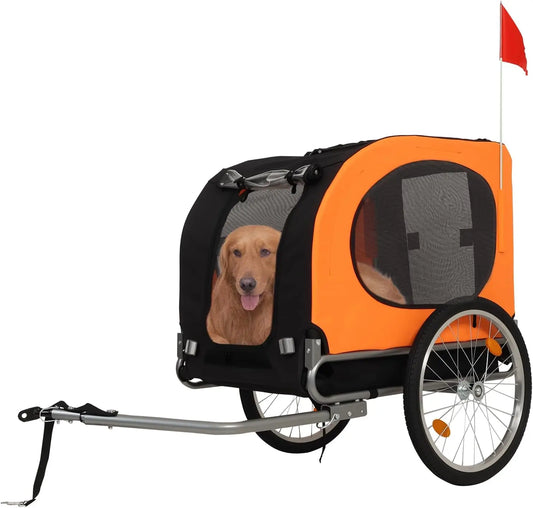 TWISTER.CK Dog Bike Trailer Carrier Foldable With Quick Release Wheels