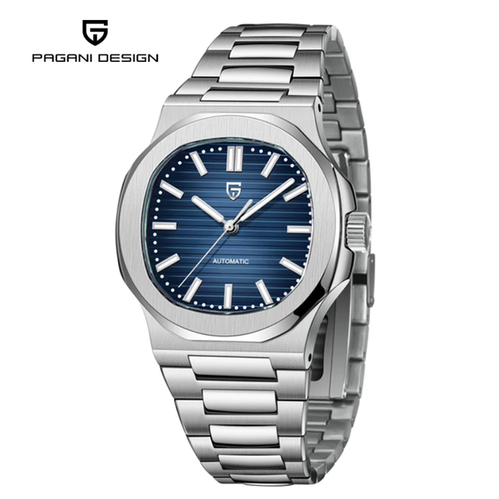 PAGANI DESIGN Automatic Watch For Men Stainless Steel Sports Luxury