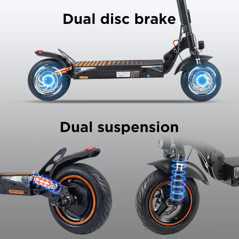 Wildstride T4PRO Electric Scooter 900W Peak Motor Foldable 48V