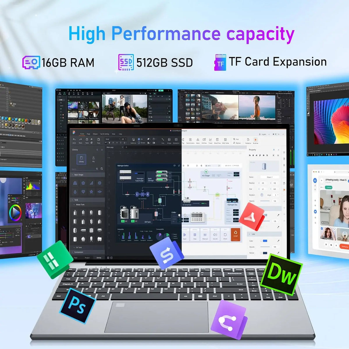 Xia Man I3 Laptop 16GB RAM SSD Windows 11 Pro