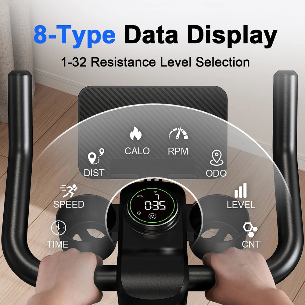 Superun 32-Level Magnetic Resistance Exercise Bike For Home Use