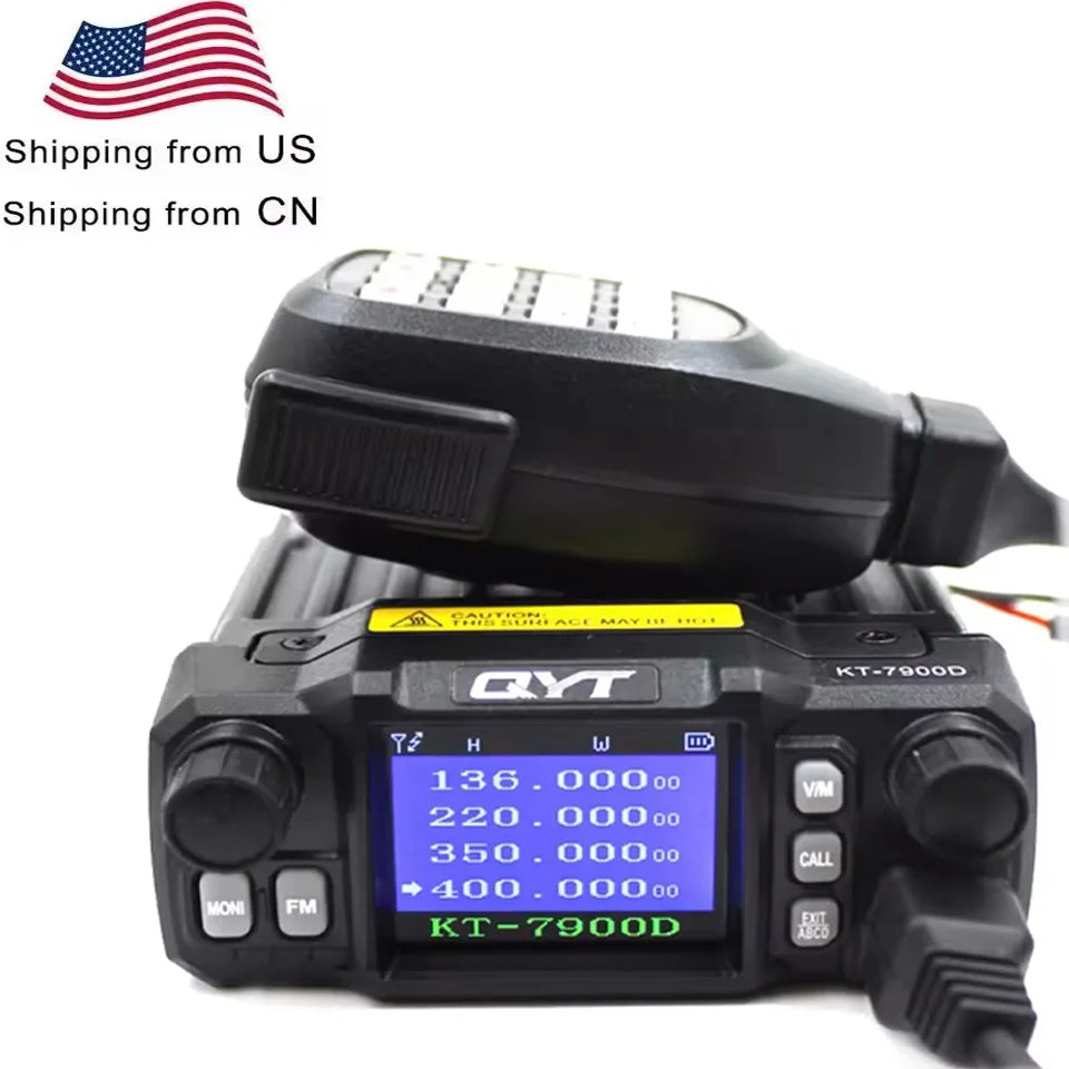 QYT KT-7900D Quad Band 25W UV Transceiver For Radio Enthusiasts