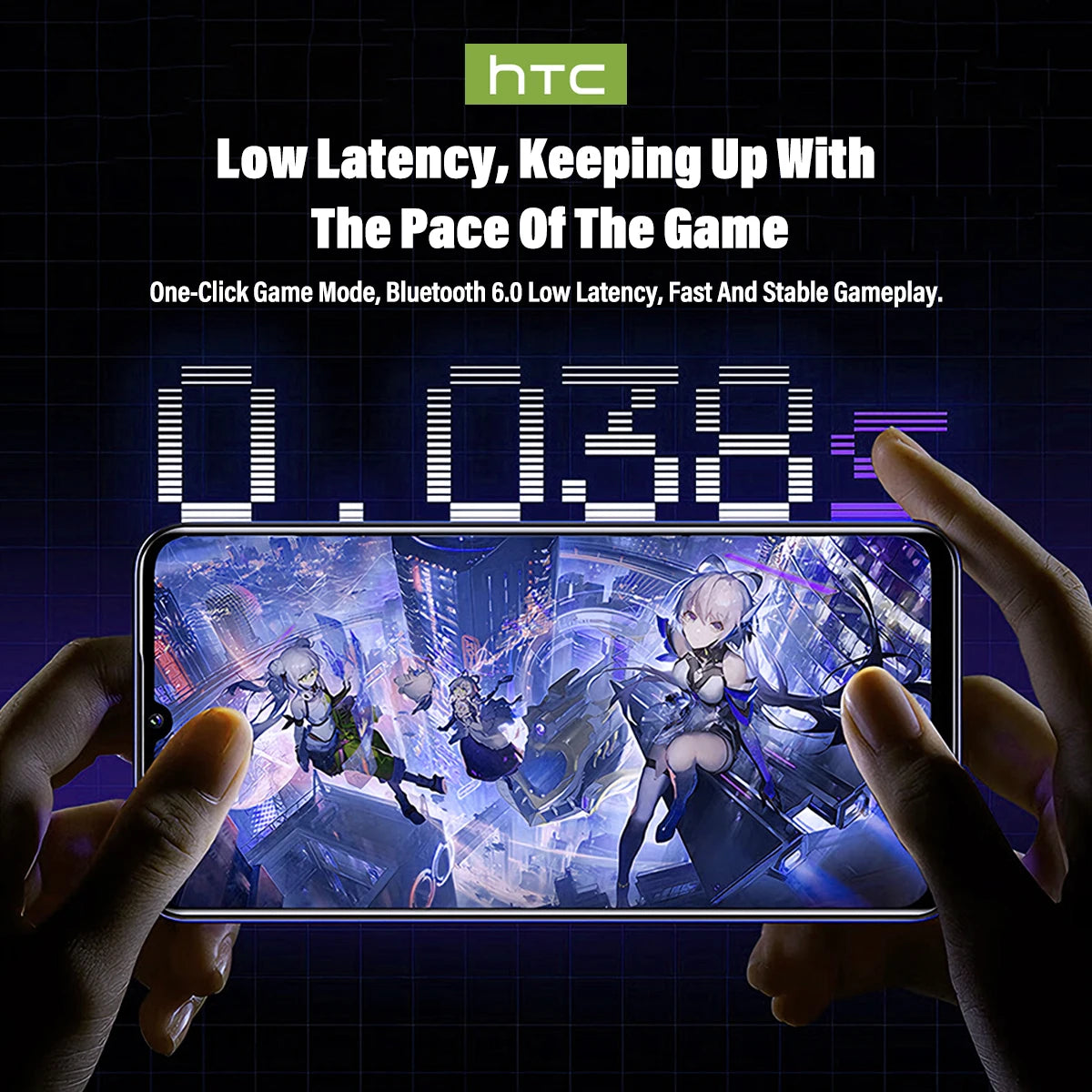HTC Wireless Headphones NE70 Bluetooth Earphones With AI Translator