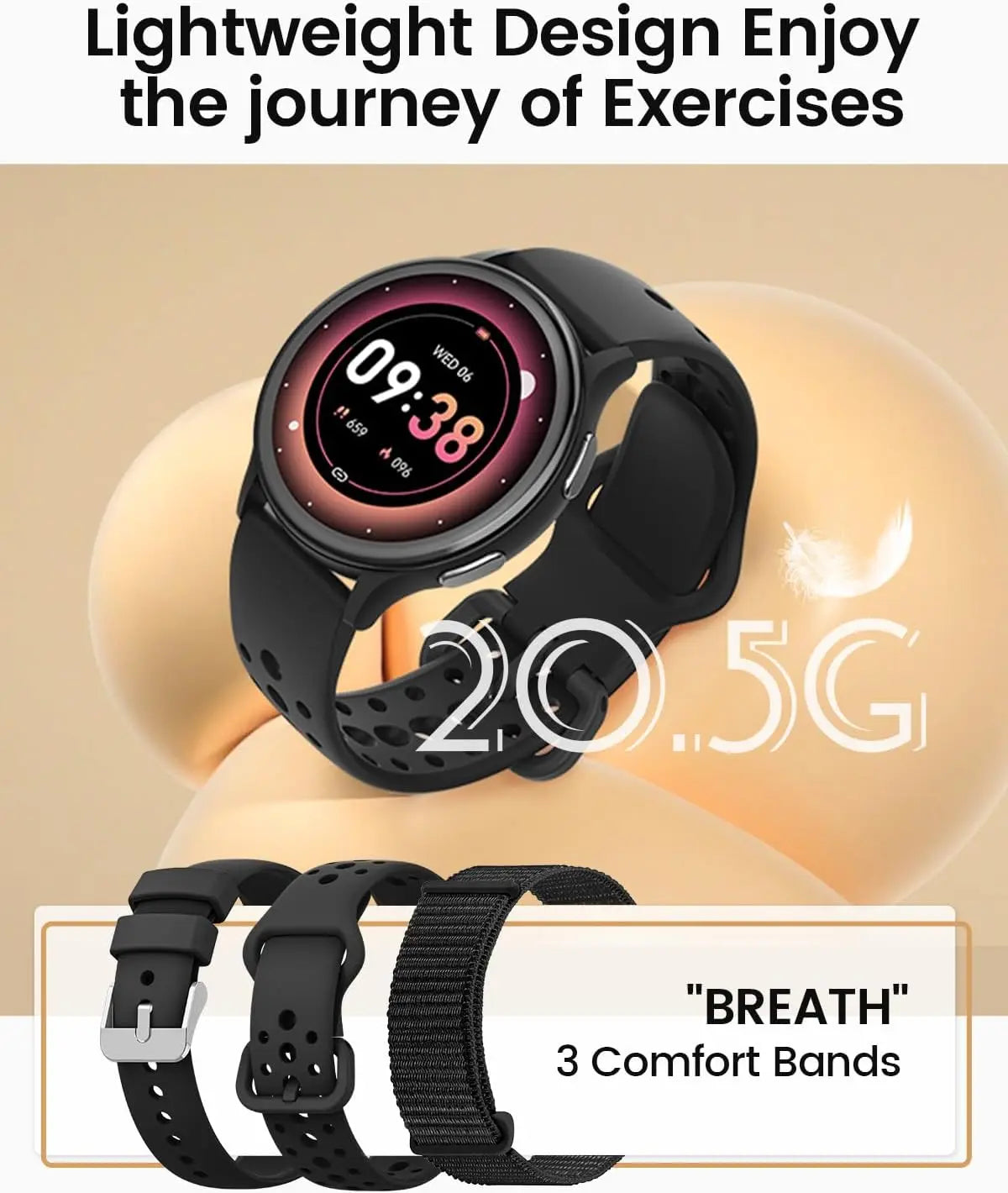 AnyloopCa Smartwatch For Women With Health Tracking And Calls