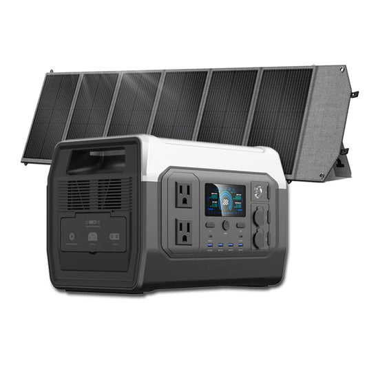 CTOLITY 1024Wh LiFePO4 Camping Power Station Portable Solar Generator
