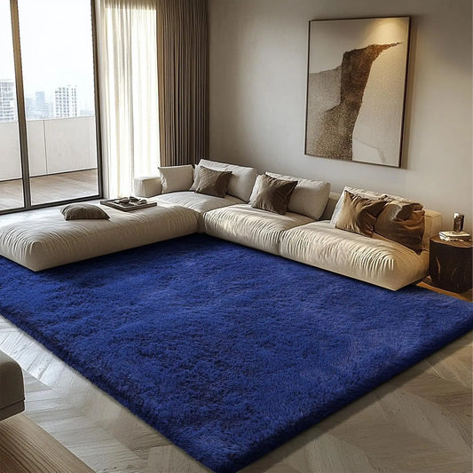 Fluffy Shag Area Rug Plush Acrylic Carpet for Living Room Decor