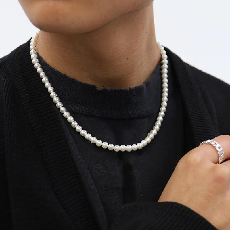 Elegant Pearl Choker Necklace For Women And Men Wedding