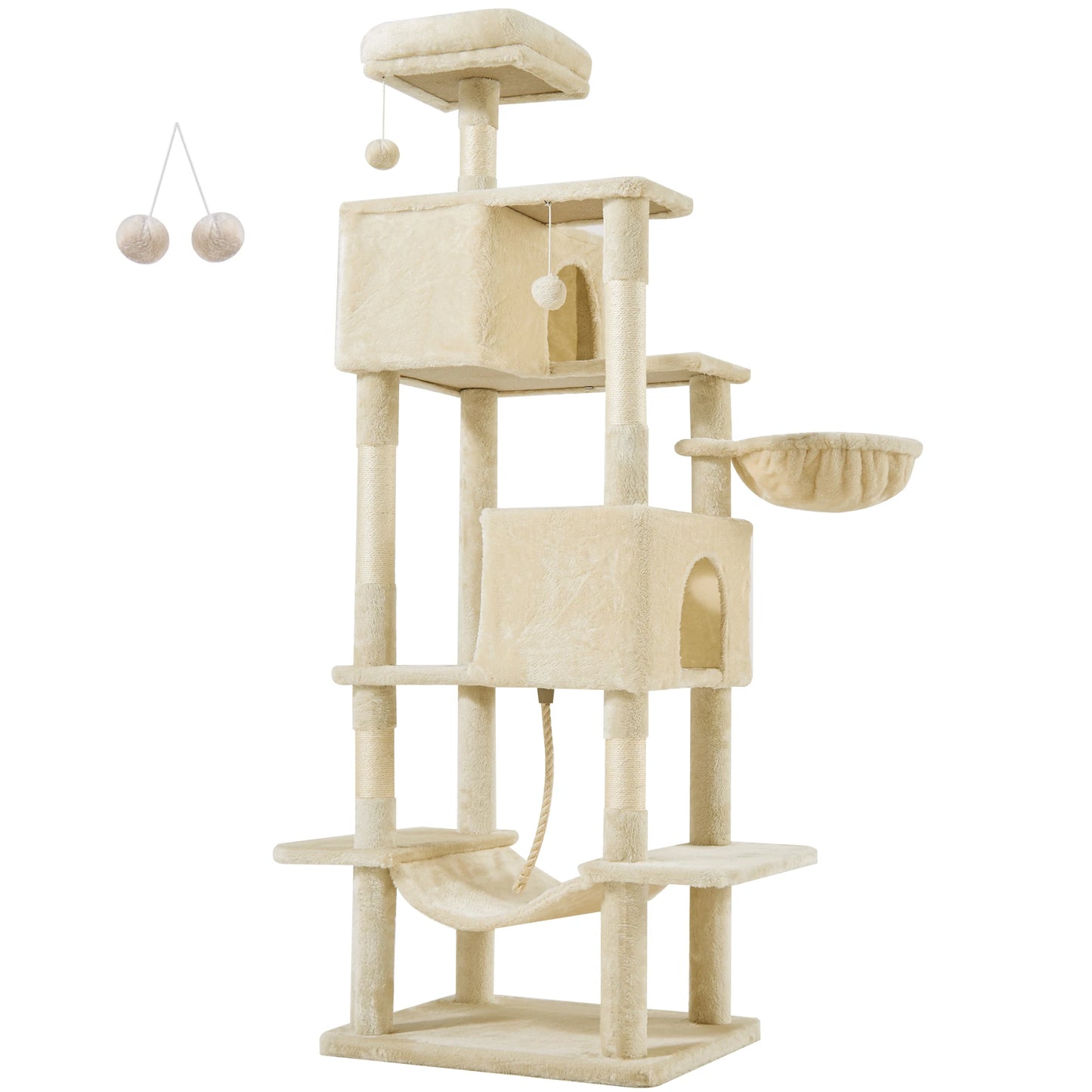 JHK Multi-Level Cat Tree Tower With Condo And Scratching Posts