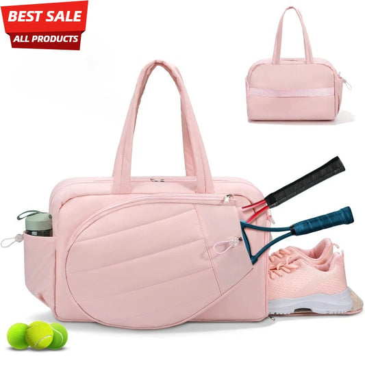 Tennis Gym Bag Backpack Holds 2 Rackets With Shoe Compartment