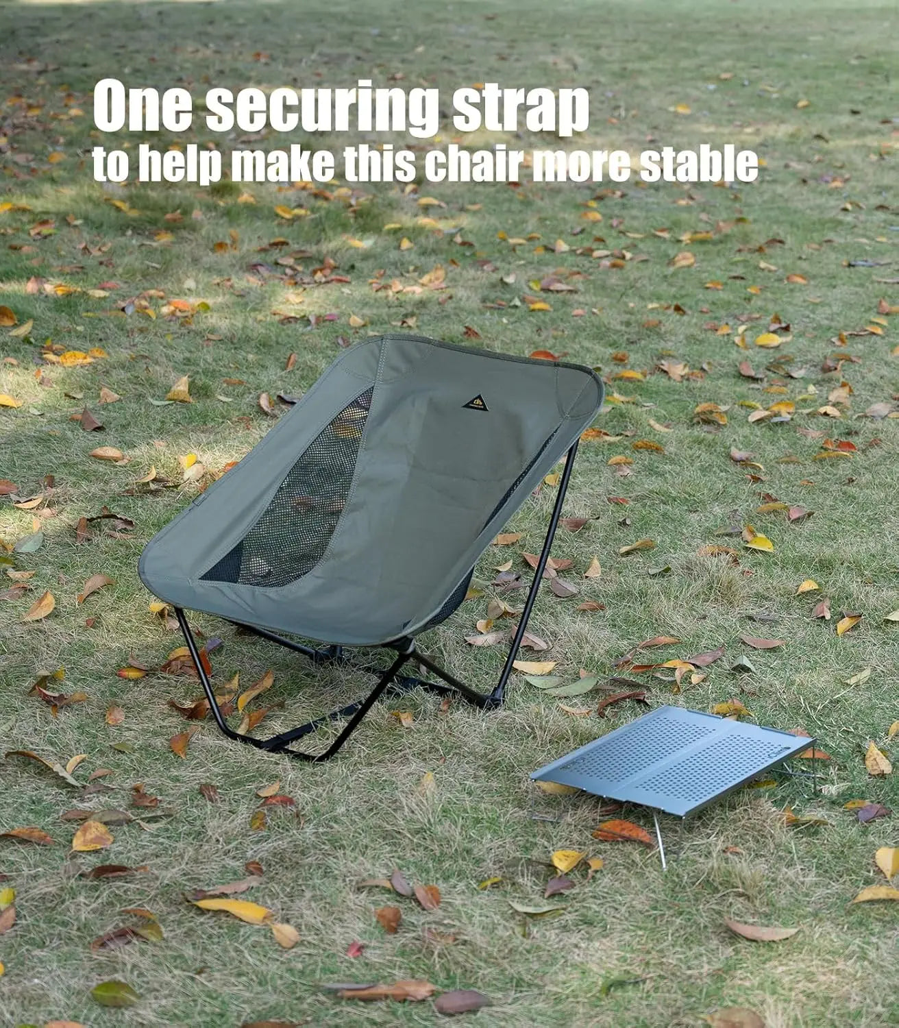 Ultralight Folding Camping Chair With Side Pocket And Carry Bag