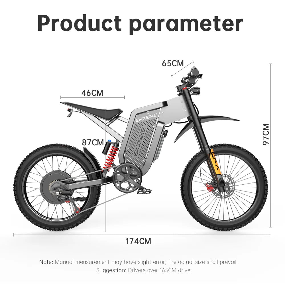 EKX X21 Max Electric Motorcycle 3000W Brushless Gearless Ebike