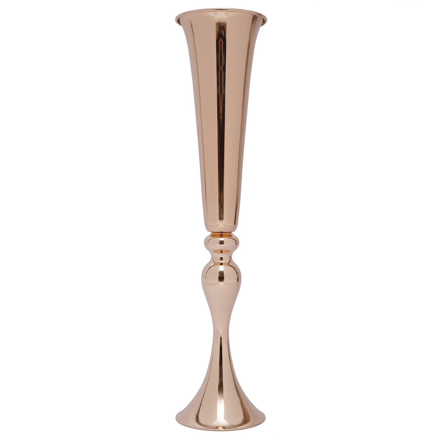 Gold Trumpet Vases Set for Wedding Centerpieces and Table Decor