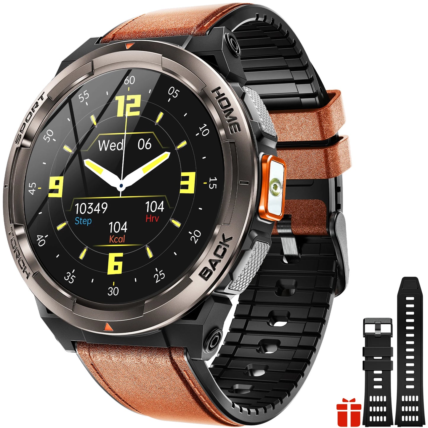 EIGIIS KE5 1.45 Inch Smartwatch 3ATM Waterproof With Compass Altimeter