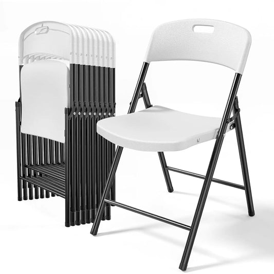 Plastic Folding Chairs With Steel Frame For Indoor Outdoor Use