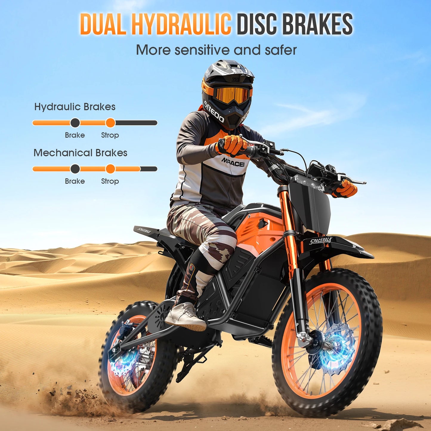 EILLEO SPACEWALK 48V Electric Dirt Bike for Adults and Teens