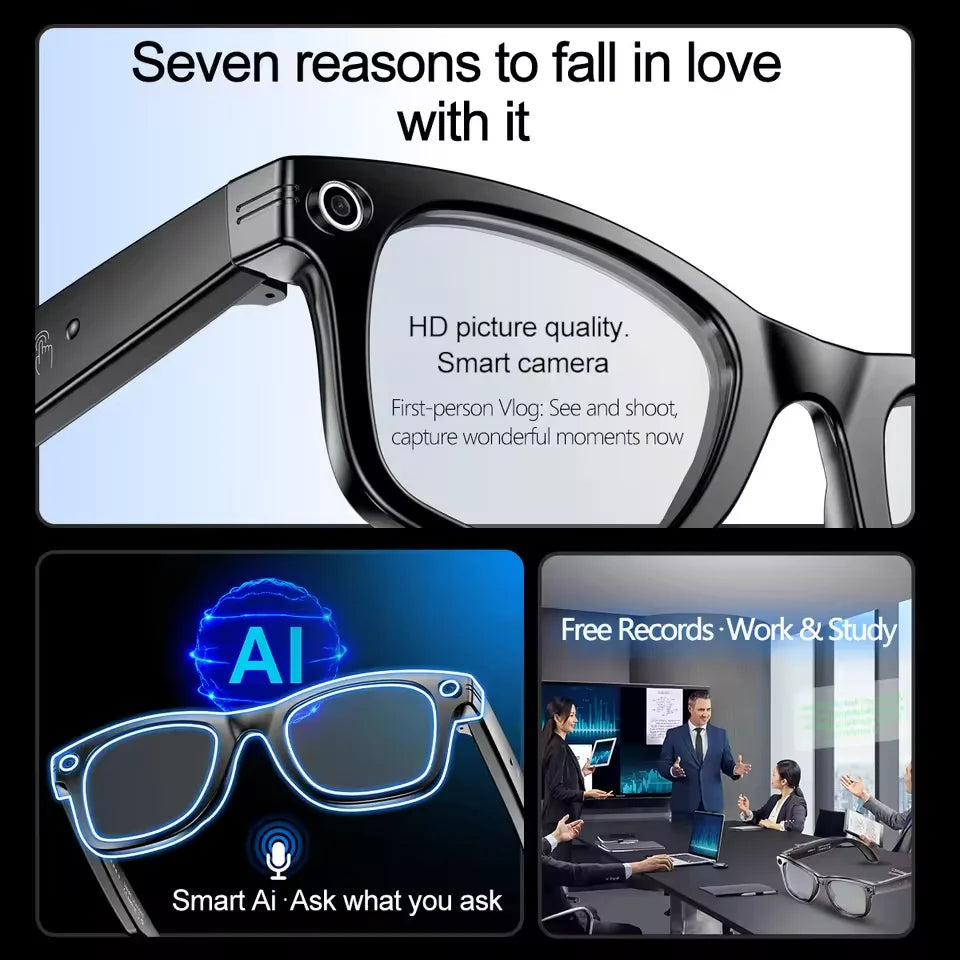 GUHUAVMI AI Glasses With Translation And Video Recording