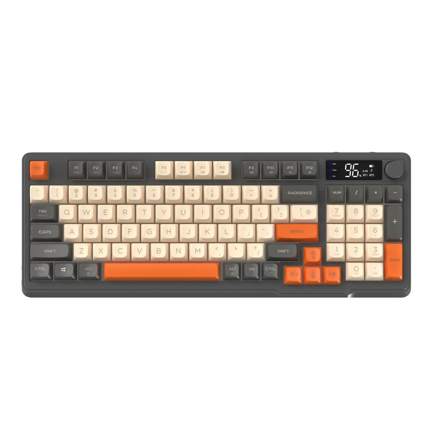 Attack Shark Bluetooth Wireless Gaming Keyboard With Display And Knob