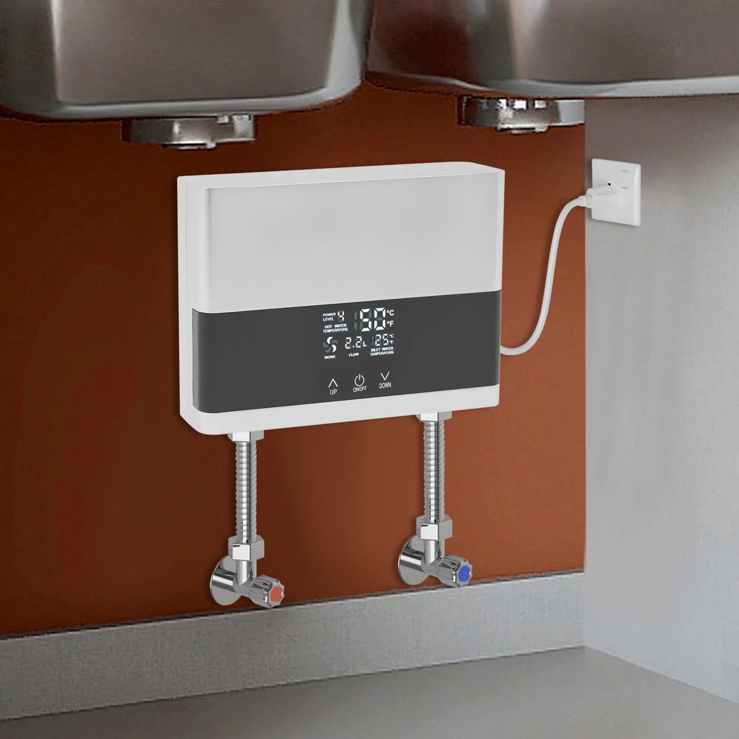 Sweetmile 110V 4000W Mini ABS Instant Water Heater with Remote
