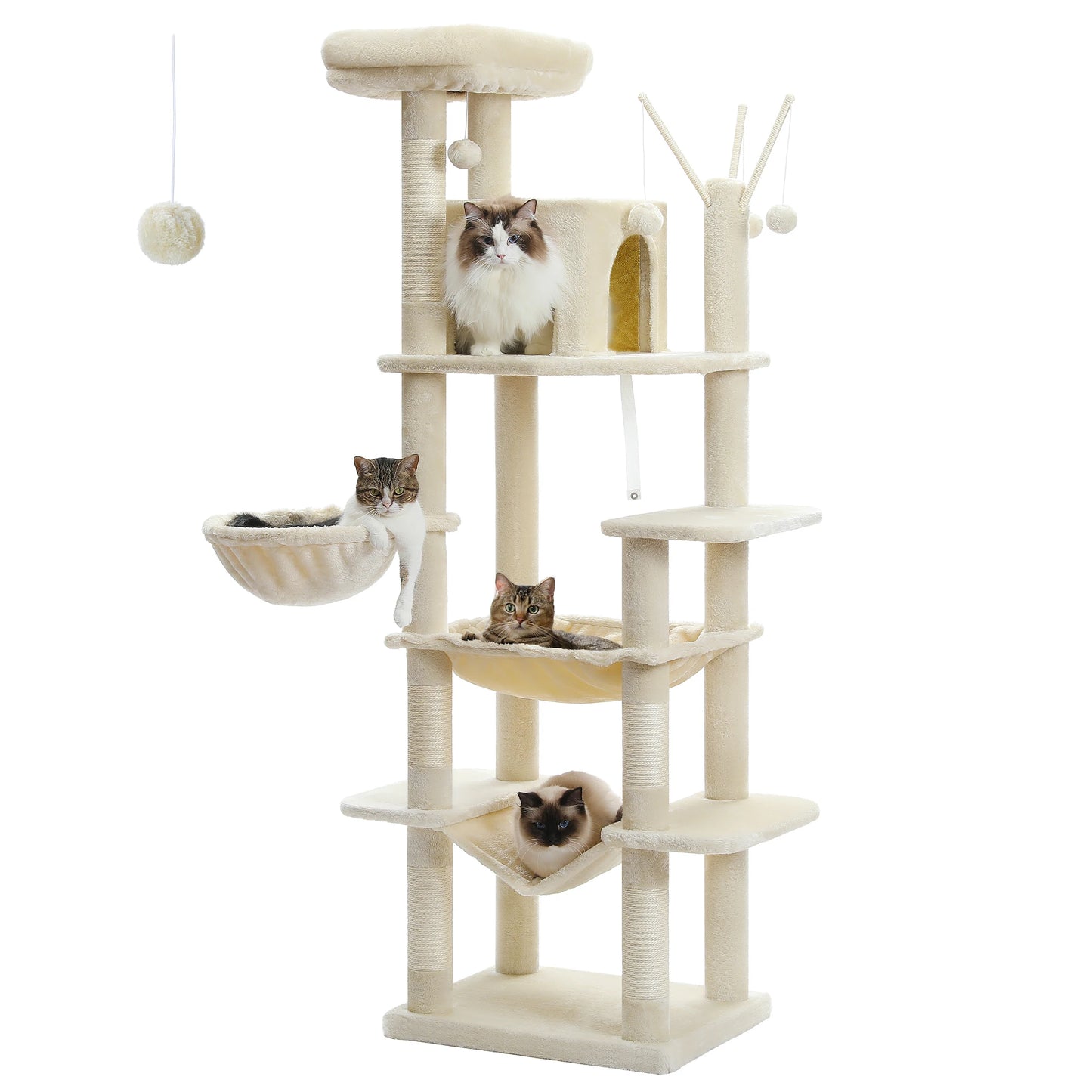 PAWZ Road Cat Tree Tower For Indoor Cats Multi Level