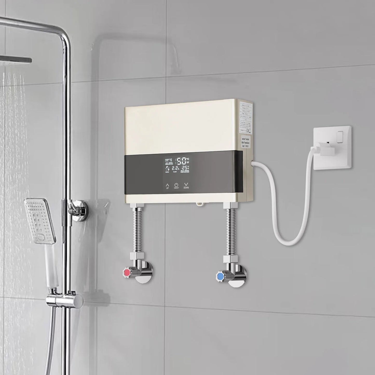 Sweetmile 110V 4000W Mini ABS Instant Water Heater with Remote