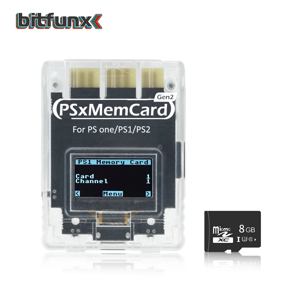 BitFunx PSxMemCard Gen2 SD2PSX With MicroSD Card For PlayStation