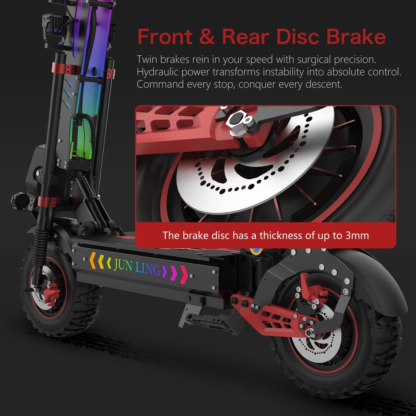 REDDYDY Offroad Electric Scooter 55 MPH 10000W Dual Motor