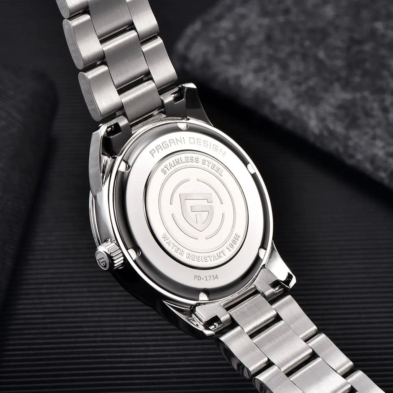 PAGANI DESIGN Quartz Watch For Men Ultra Thin Stainless Steel