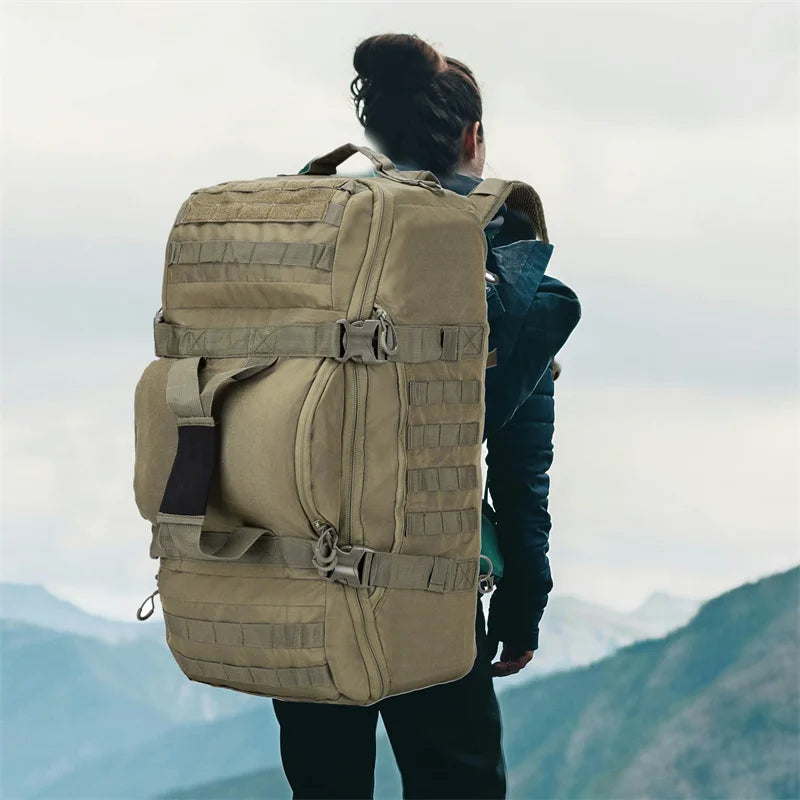 LQARMY Outdoor Mountaineering Backpack Molle Tactical Hiking Bag