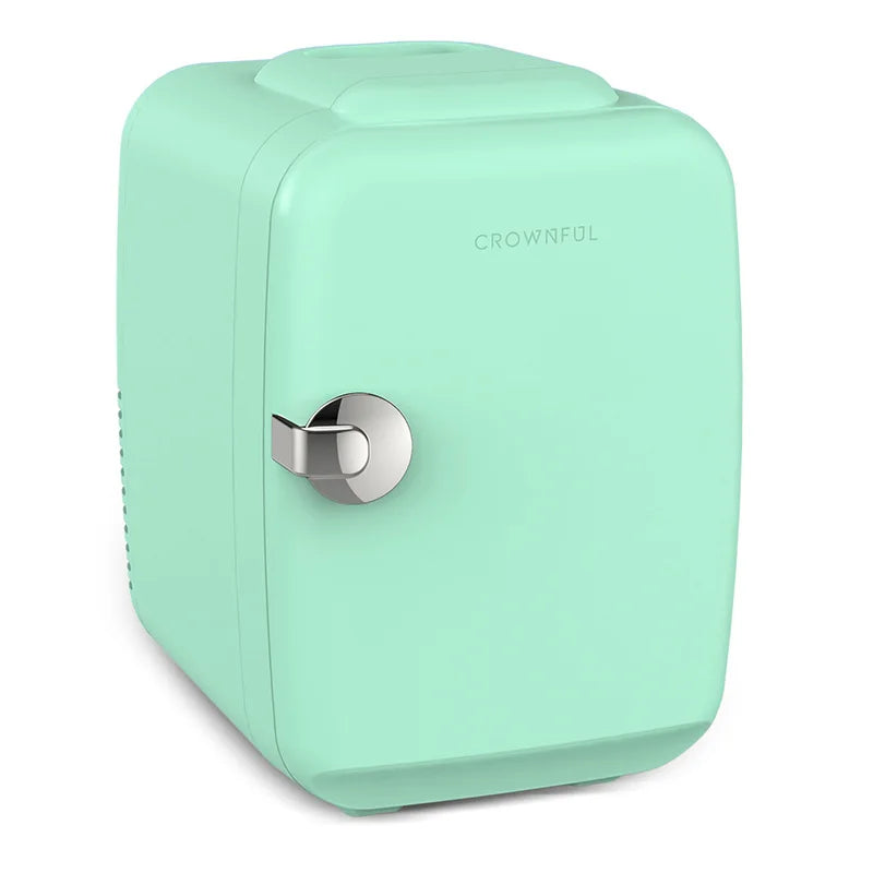 Crownful Mini Fridge Dual Voltage Beauty Skincare Refrigerator Car
