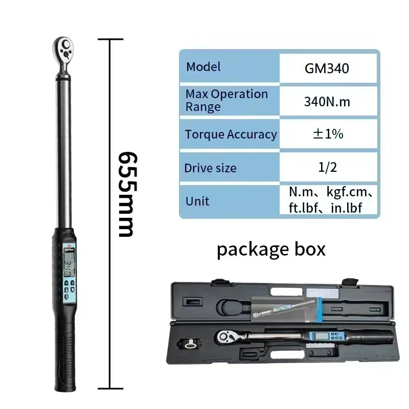 GOYOJO Digital Torque Wrench Precision 2 Percent Accuracy