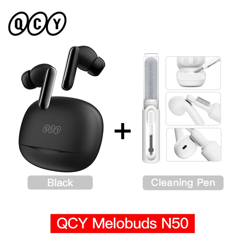 QCY Melobuds N50 ANC Wireless Earphones With Multipoint Bluetooth 5.4