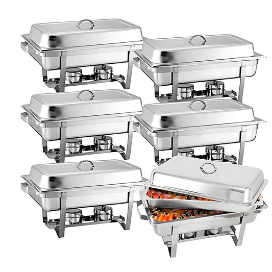 Stainless Steel Chafing Dish Buffet Set With Lids For Catering