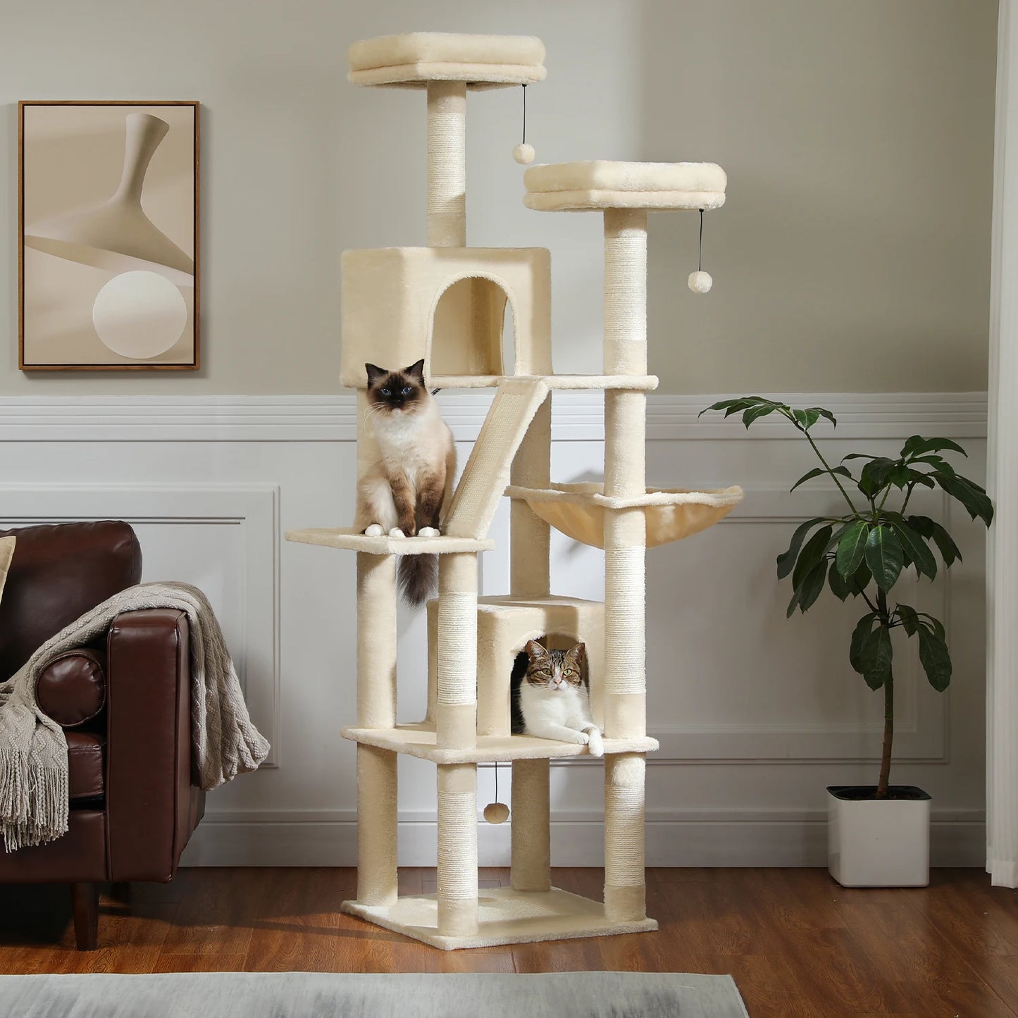PAWZ Road Cat Tree Tower For Indoor Cats Multi Level