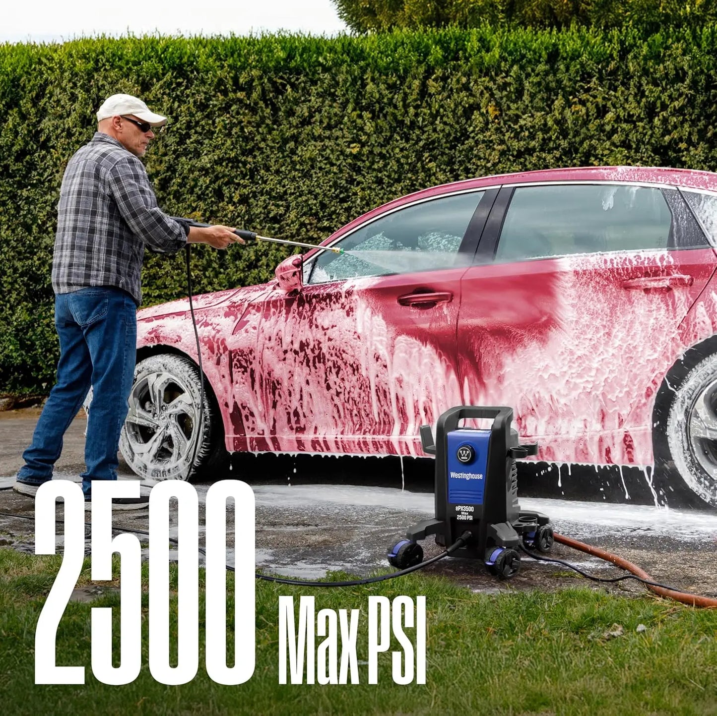 EPX3500 Electric Pressure Washer 2500 PSI 1.76 GPM Anti Tipping Pro Wand