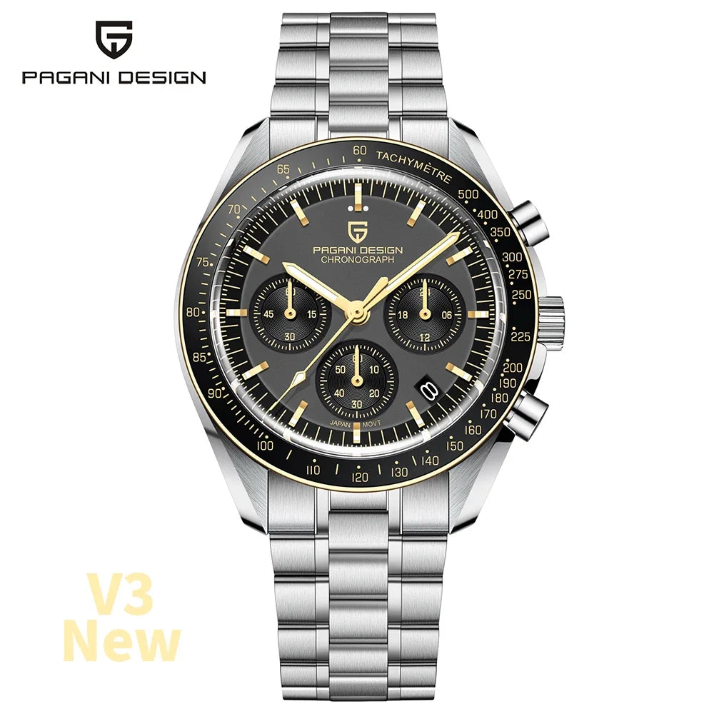 PAGANI DESIGN Luxury Quartz Chronograph Watch For Men