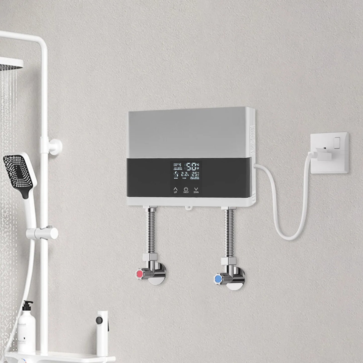 Sweetmile 110V 4000W Mini ABS Instant Water Heater with Remote