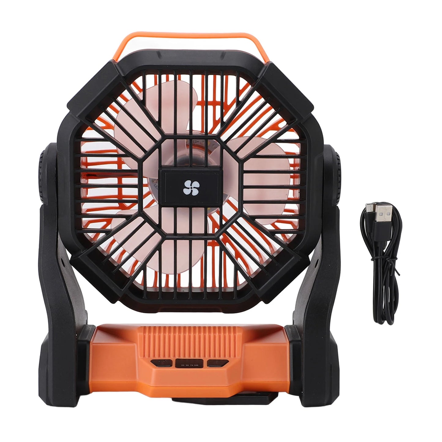 DOACT Portable Tent Fan With LED Lantern 10400mAh USB Rechargeable