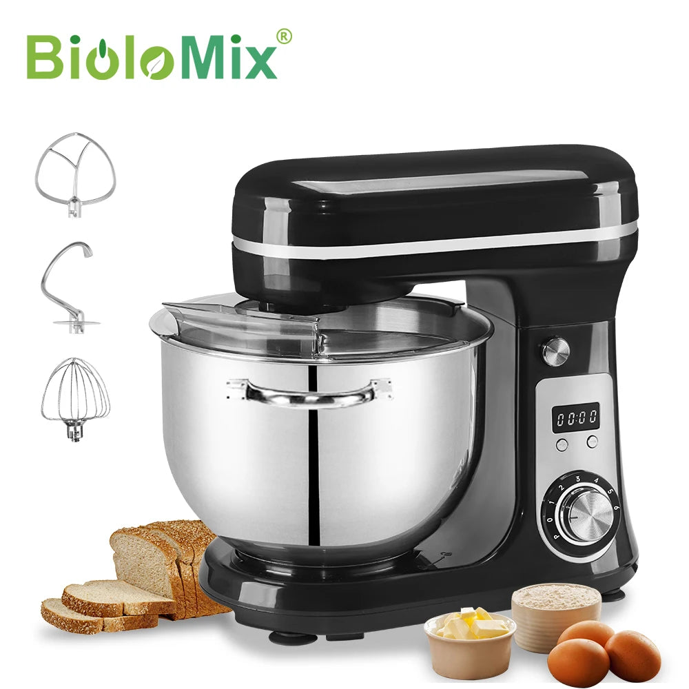 Biolomix Stand Mixer With Quiet 1200W Motor And Accessories