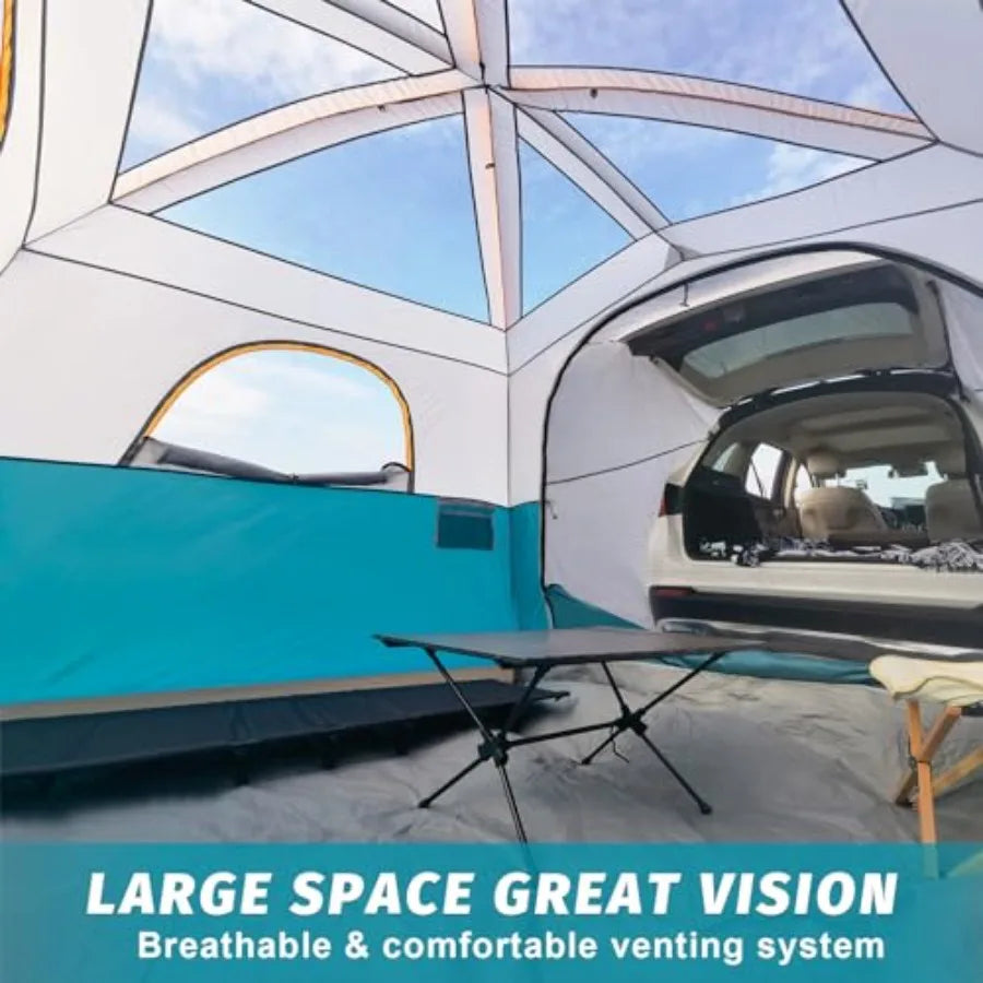 SUV Tent for Camping With Rainfly, Easy Setup Tailgate Shelter