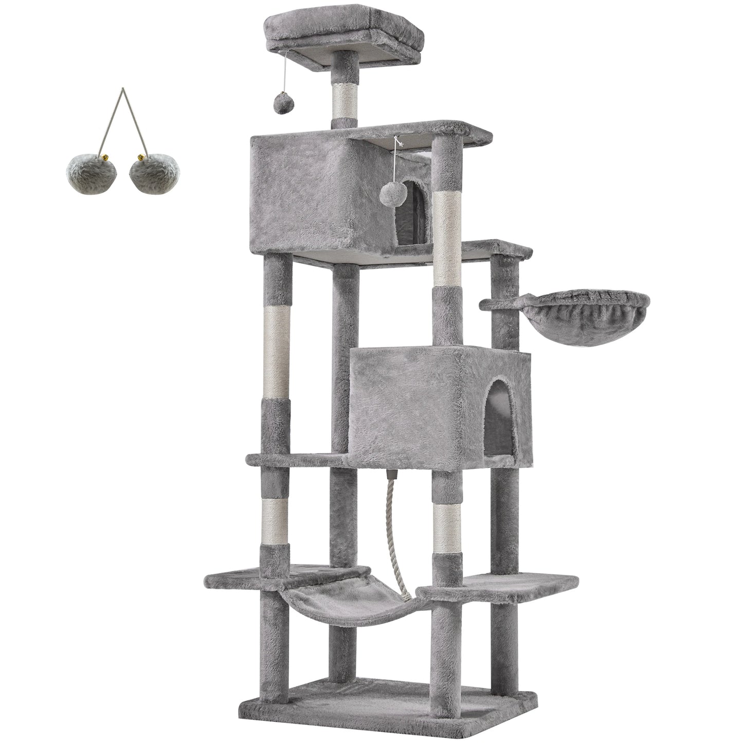 JHK Multi-Level Cat Tree Tower With Condo And Scratching Posts