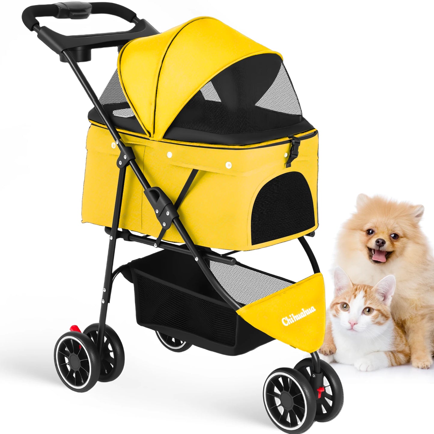 Chihuahua Pet Stroller For Small To Medium Dogs And Cats