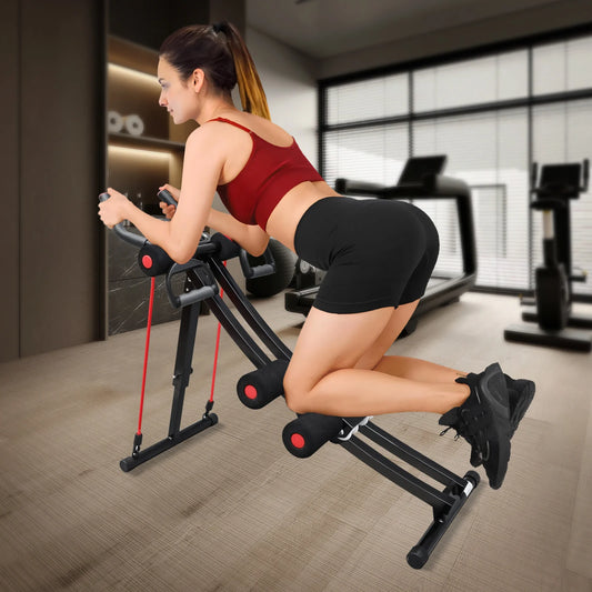 Foldable Ab Machine For Home Gym LCD Display 440 Lbs