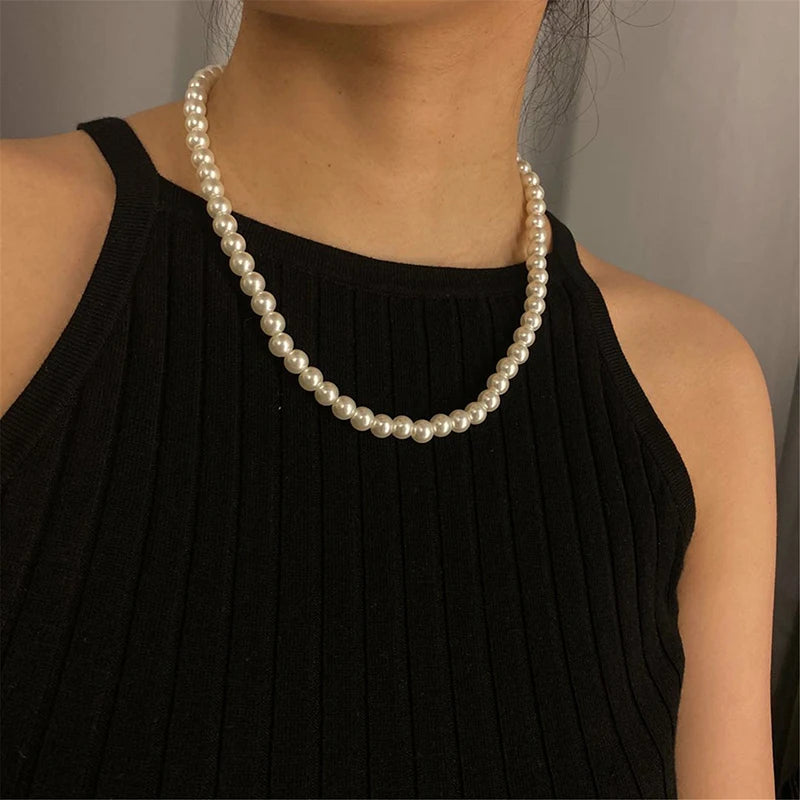 Elegant Pearl Choker Necklace For Women And Men Wedding