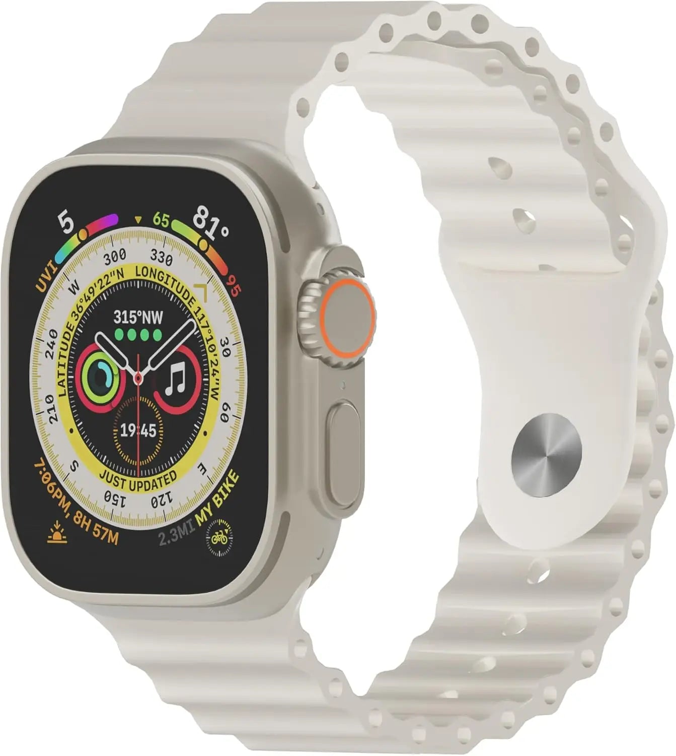 Hiwear Smartwatch With Case And Seven Bands Bluetooth Calling Fitness Tracker